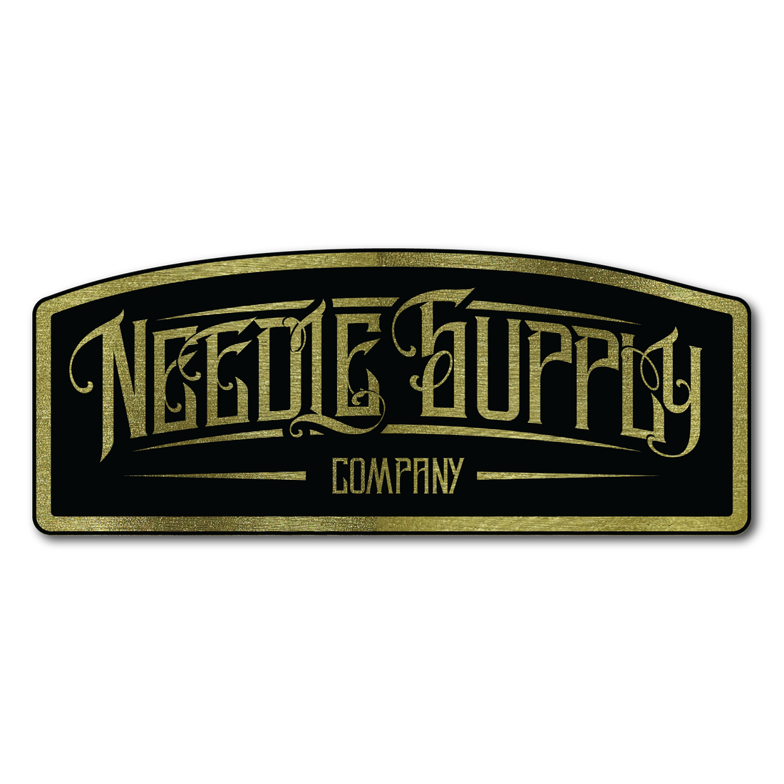 Metallic Gold NSC Sticker - 5"x2"