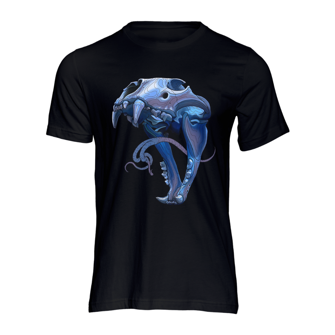 Lion skull tattoo tee shirt