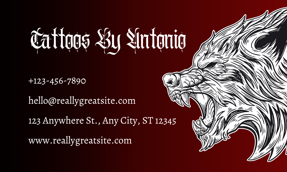 Tattoo Business Card