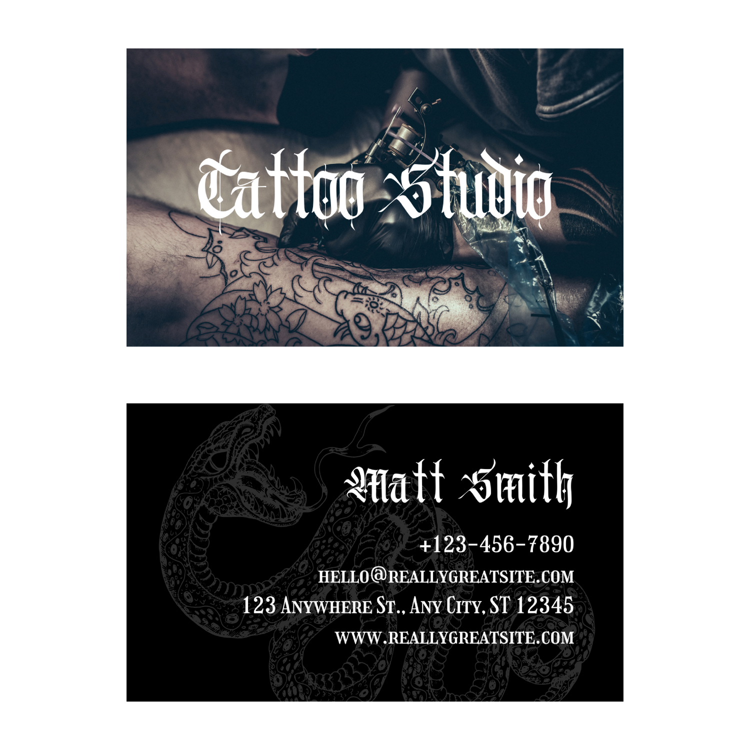Tattoo Business Card