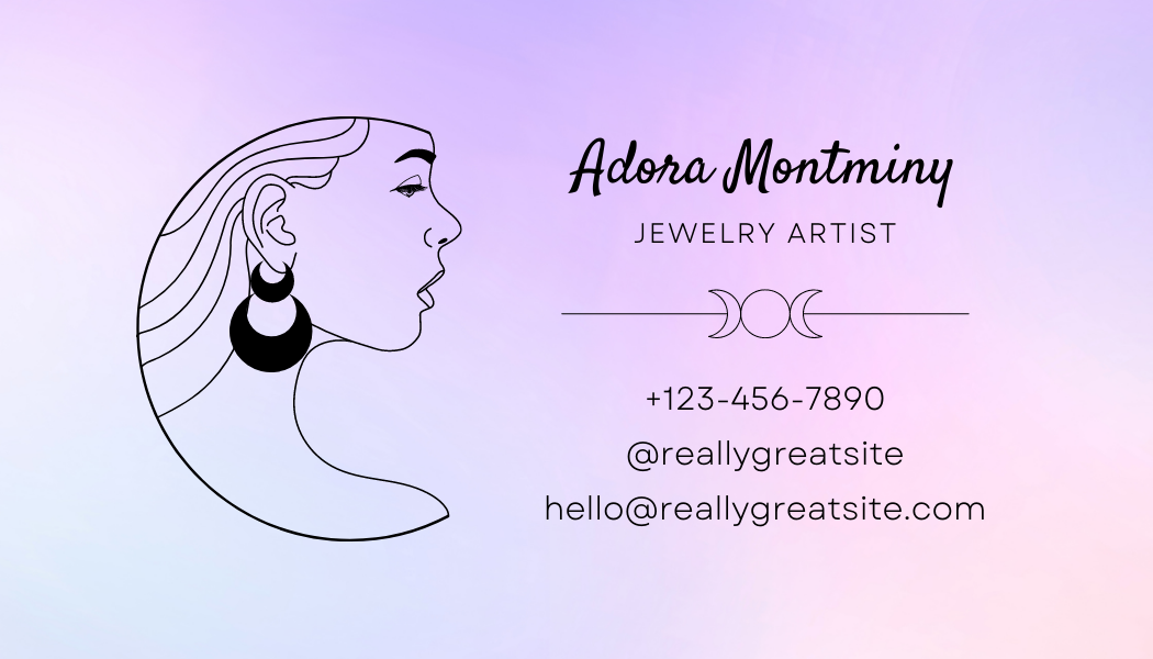 Hologram Artsy - Business Card Template - One Side