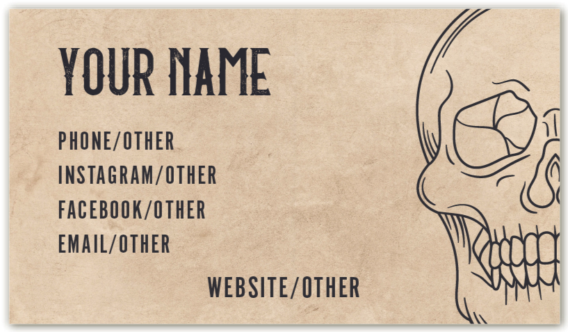 Tattoo Business Card