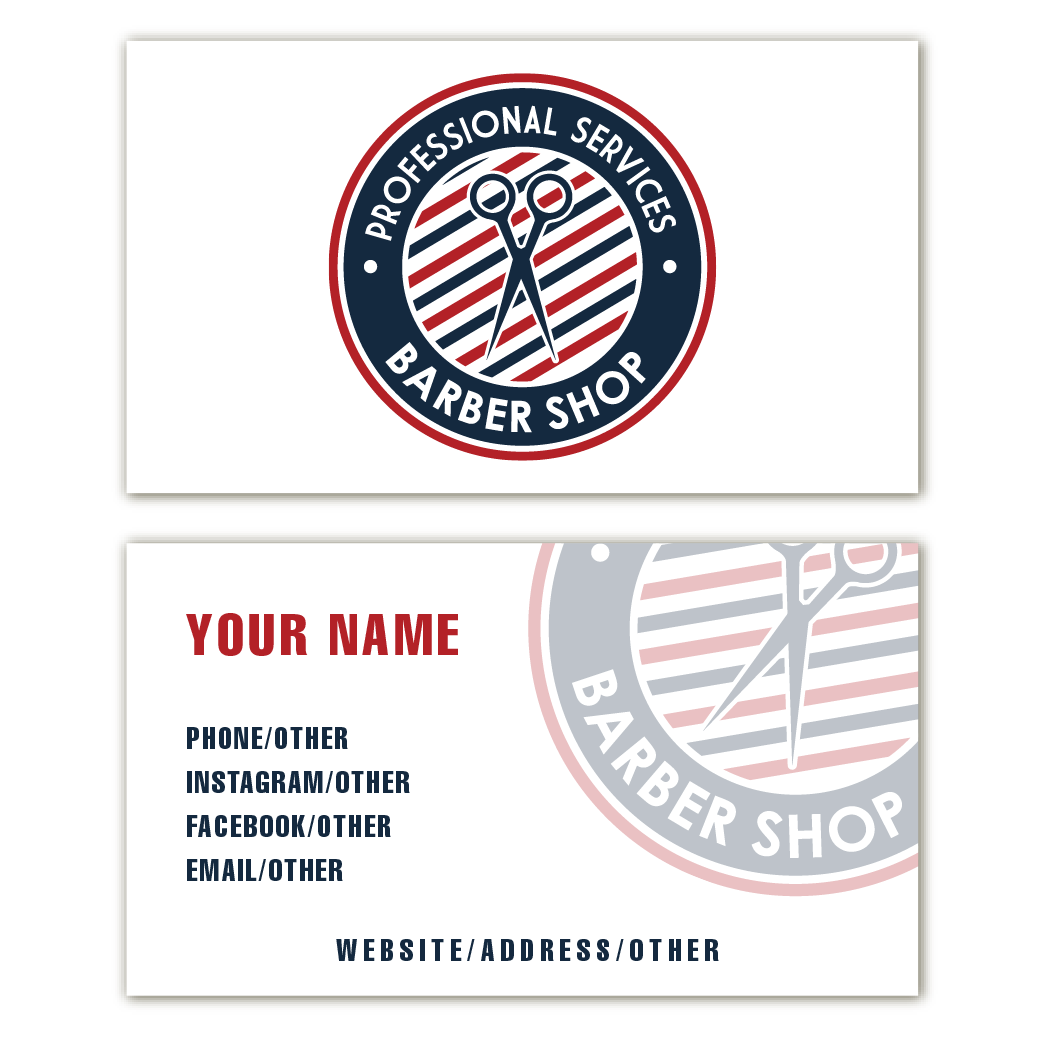 Barber Business Card Template