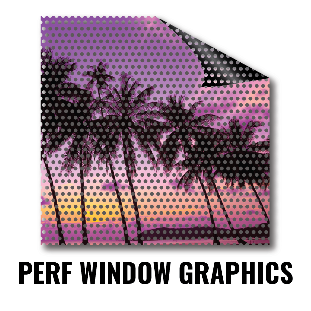Perforated Window Vinyl, Perforated Window Decals
