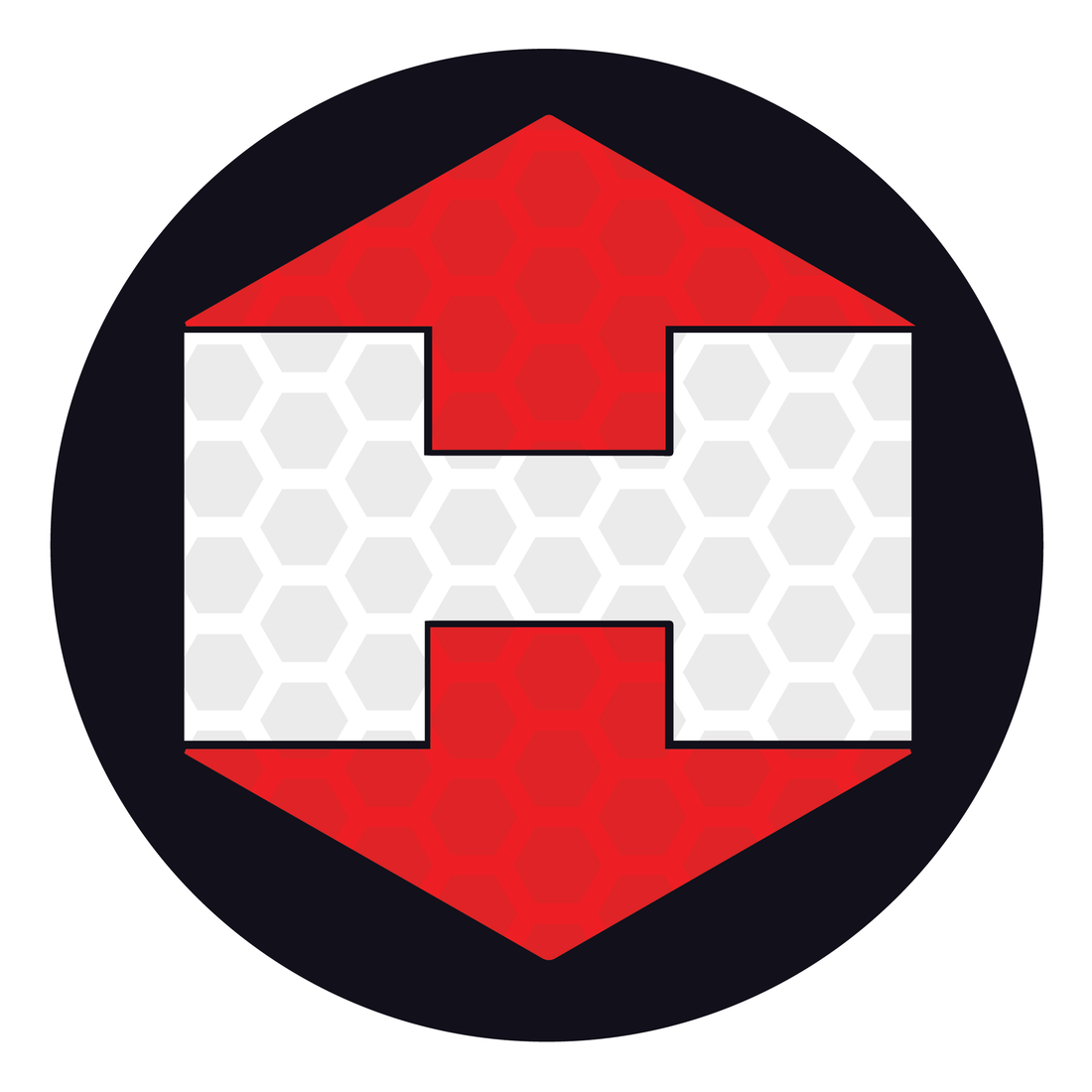 Faded Hex- HEX Badge Sticker - 3&quot;x3&quot;