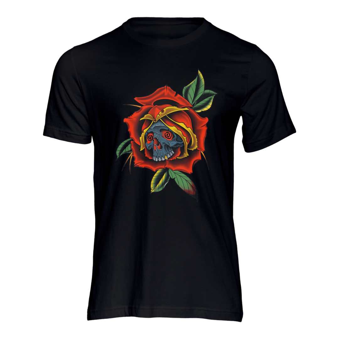 Skull In Rose - T-Shirt - CMax