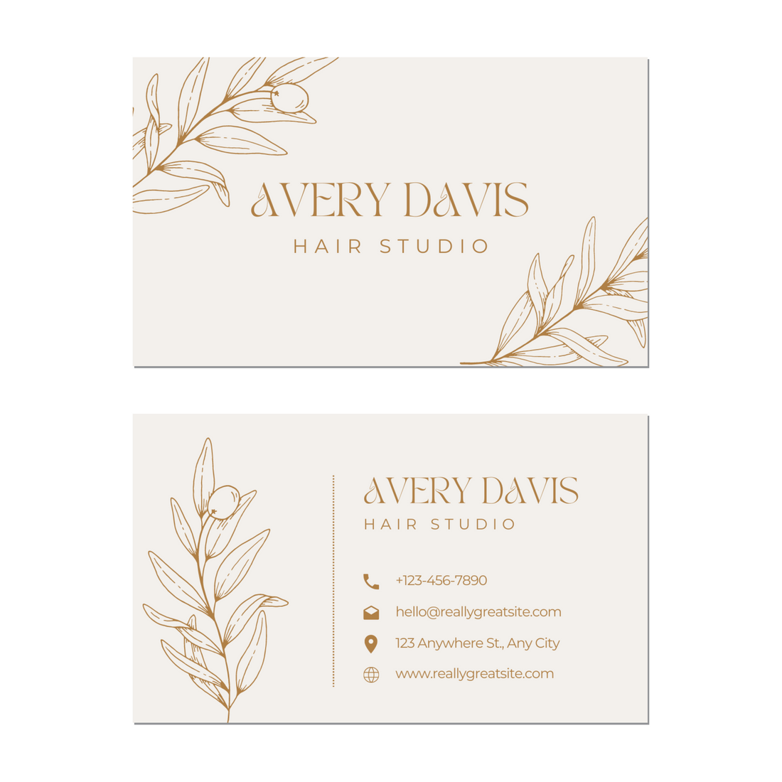 Botanical- Business Card Template - Two Side