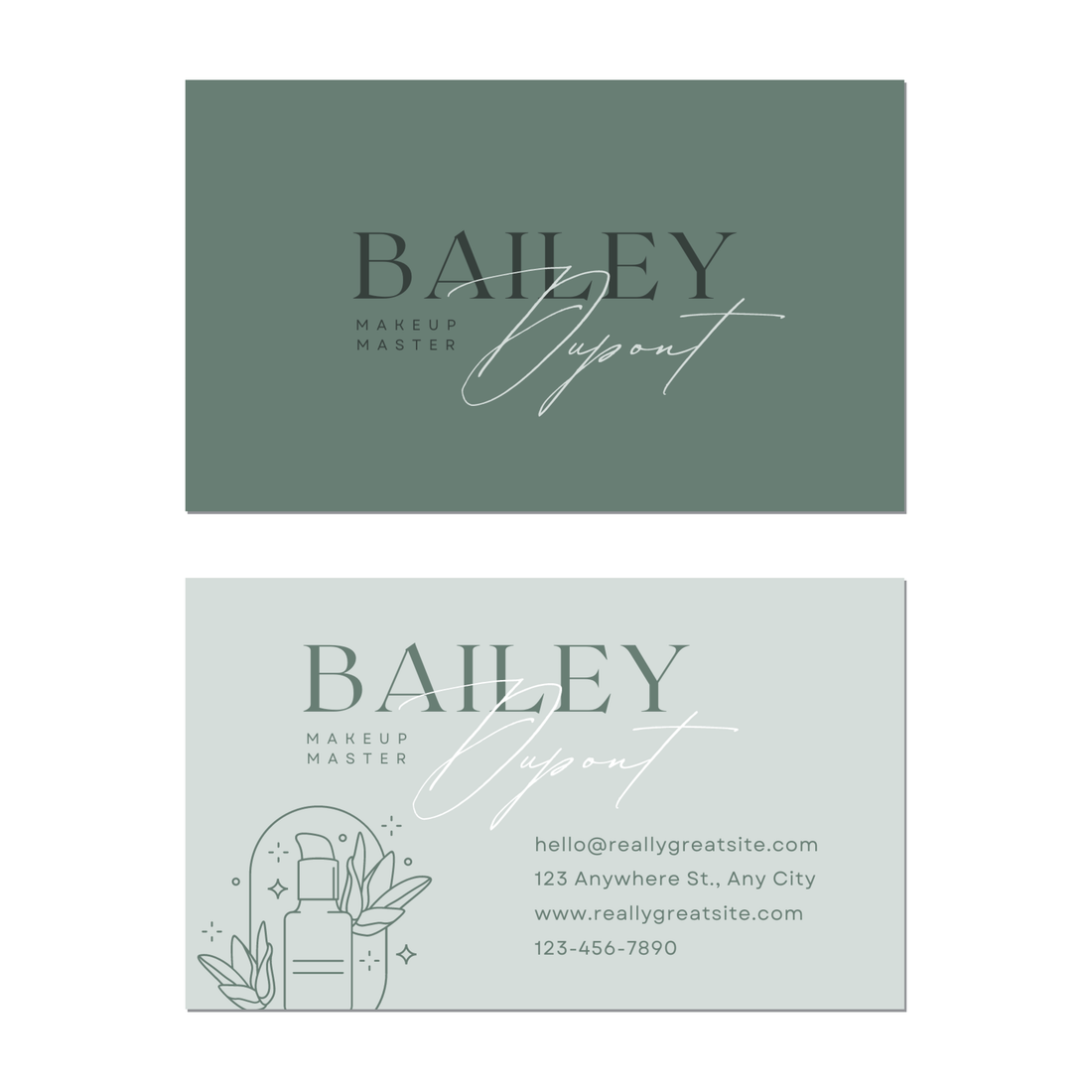 Sage Beauty - Business Card Template - Two Side