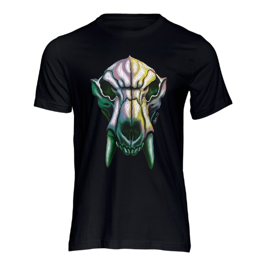 Multi Color Lion Skull- T-Shirt - CMax