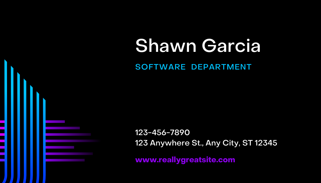 Galaxy Developer - Business Card Template - One Side