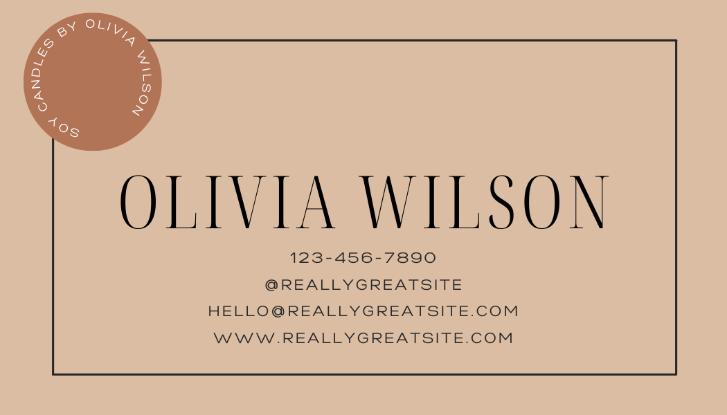 Boutique Stamp - Business Card Template - One Side