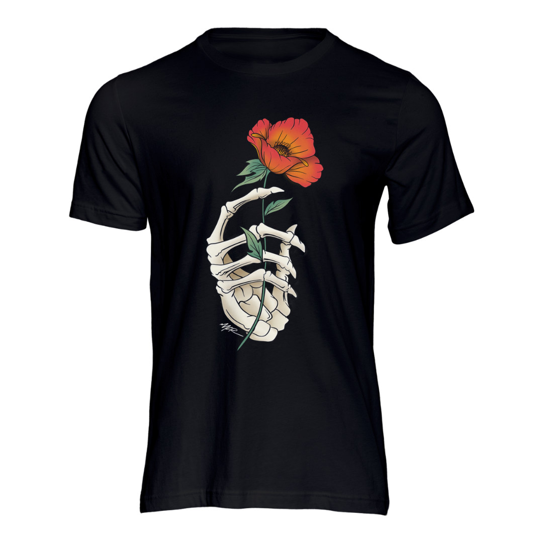 Skeleton Flower - T-Shirt - MCRIllustrates