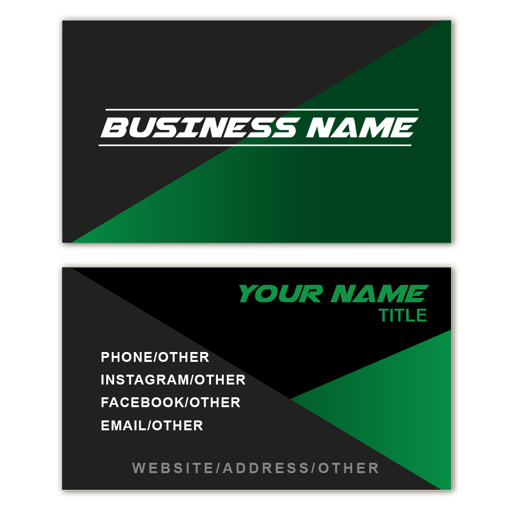 Geo Green - Business Card Template - Two Side
