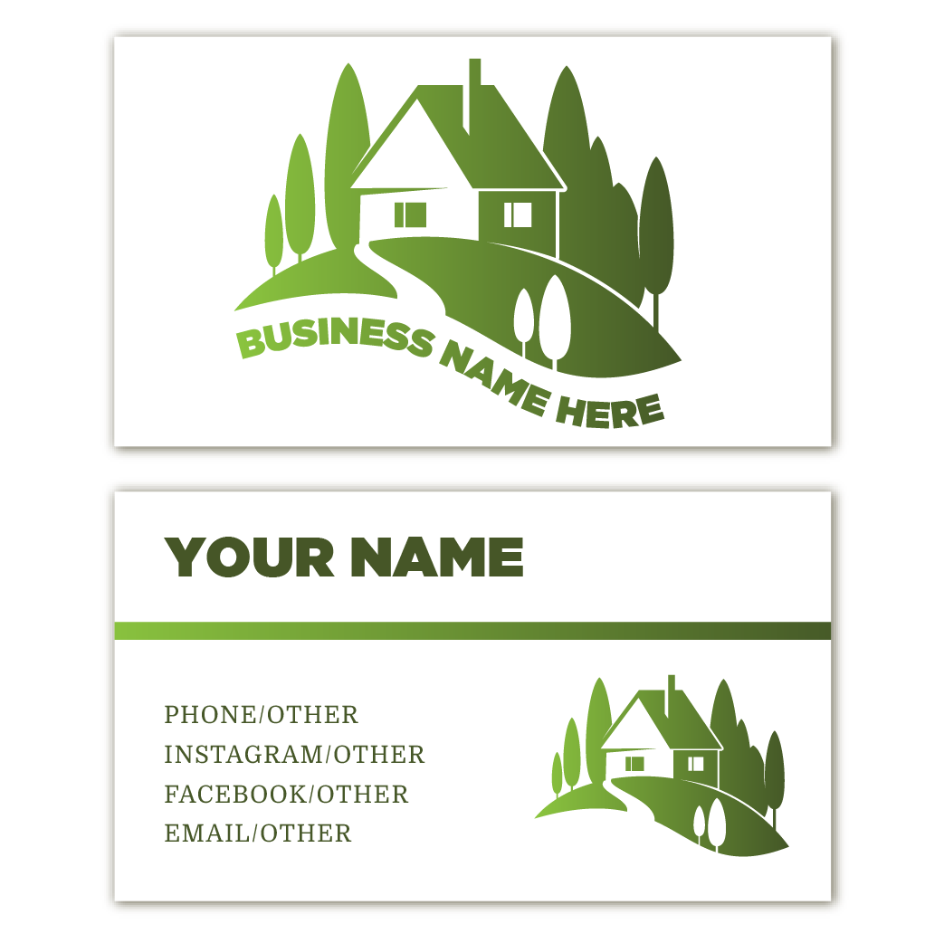 Home - Business Card Template - Two Side